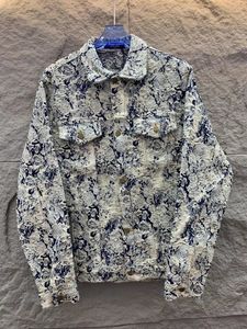 Zwiedź wierzchnia wiosna nowa marka kurtki Mężczyźni Mężczyzn Drandat Casual Jacket Vintage Denim Kurtka Modna odzież wiejska