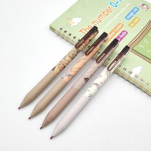 4pcs żel tusz rolkowy Pen 0,5 mm czarny/niebieski/czerwony napełnienie średnie punkty Pens