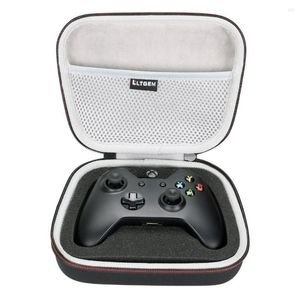 duffelバッグltgem evaハードケース旅行xbox one/xbox one s/xbox xコントローラー用のポータブルバッグを運ぶメッシュポケットフィットプル