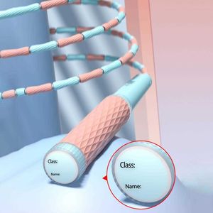 Прыжок веревки Полезные многоразовые урегулируемые сцепления по снижению веса Портативная бамбуковая скакалка для прыжков для школьных прыжков для прыжков в школьную скака