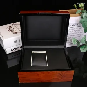 Watch Boxes Customize Personalized Logo Luxury Top Brand Automatic Gift Box Wristwatch Display Jewelry Storage Organizer Wooden Case