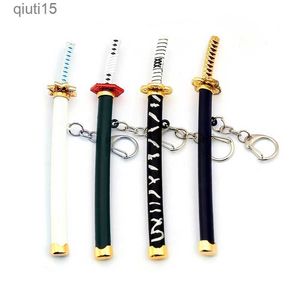 Cartoon Figuren Anime Demon Slayer Katana Schlüsselanhänger Pandent Cosplay Tanjirou Agatsuma Zenitsu Messer Schlüsselhalter Waffe Schlüsselanhänger für Cartoon Fans T230425