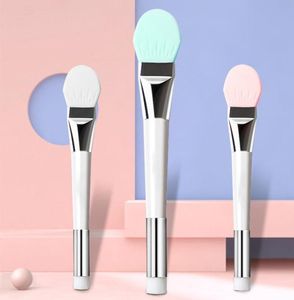 1pc escova de silicone para máscaras nova dupla terminou macio fundação lama mistura aplicador facial máscara facial brush7107997