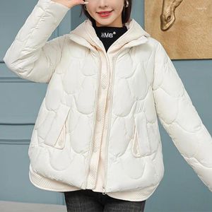 Women's Trench Coats Korean Fashion Version Outwear Jacket Winter Leisure Cotton Clothes Women Street Loose Zipper Down Thickened Coat