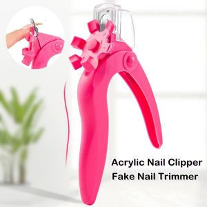 Nagelknipser Acryl Nagelknipser Einstellbarer Edelstahlschneider Trimmer für Nail Art Beauty Salon Tool Maniküre Projekt 230425