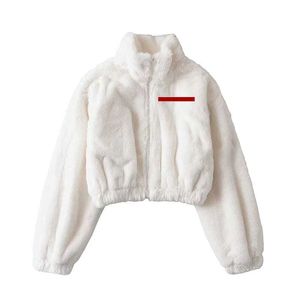 Womens Fur Faux Fur Jackets Wool Woman Down Coats Sweater Jacket Warm Thick Windbreaker For Lady Outwears Top Asian Size S-L