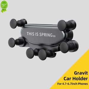 Universal Car Six-point Gravity Phone Holder for Car Air Vent Clip GPS Mount Stand Smartphone Holder Support