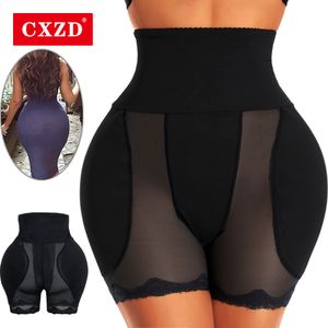Taillen-Bauch-Former CXZD Butt Lifter Control Panties Body Fake Pad Foam Padded Hip Enhancer Unterhose Female Shapewear Sanduhr 230425