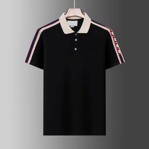 2024 Мужская рубашка-поло Дизайнерская мужская модная футболка с лошадью Повседневная мужская рубашка-поло для гольфа Летняя рубашка с вышивкой High Street Trend Верхняя футболка Азиатский размер M-3XL