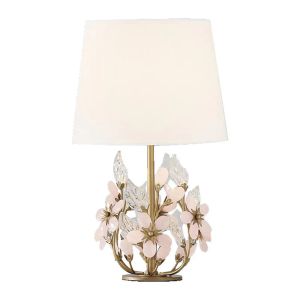 Romantisk design Crystal Table Lights Copper Lighting Dia29*H50cm Luster Girls Room Lamp