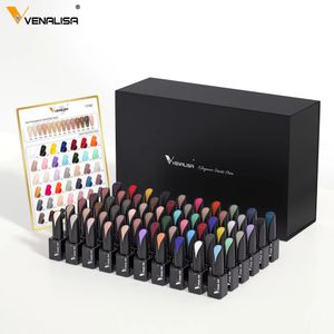 Gel per unghie 15ml Kit VIP Venalisa Gel per unghie Smalto per bottiglie di vetro Colore sulla parte superiore Gelatina Colore Splendido colore Gel a copertura totale Vernice Pigmento 231124