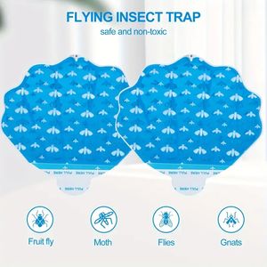 2pcs,Eliminate Flying Insects Instantly with the HU002 Plug-in Fly Trap - Perfect for Bedroom, Kitchen, and Office!