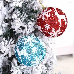 Decorazioni natalizie Decorazioni per alberi Schiuma dipinta Fiocchi di neve Palla di neve SDQ-36