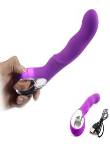 L12 Sex Toys CLIT Kraftfulla orala vibratorer Kvinnlig onani 10 Hastigheter Massager USB uppladdningsbar vattentät AV Wand G -vibrat6592624