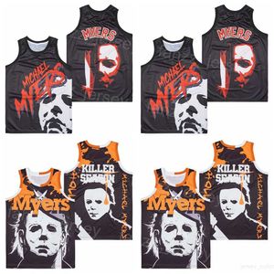 Film Film Michael Mike Myers Maglie Pallacanestro KILLER SEASON Punto Per Gli Appassionati Di Sport College Team Retro Pullover High School Maglietta Squadra Traspirante HipHop Top/High