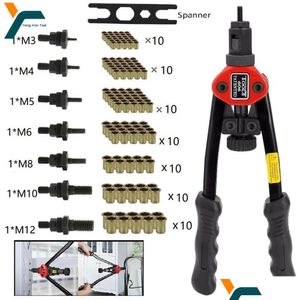 Verktygslåda BT606 Riveter pistolhand utbytbar mandrelinsats gängad mutterborrning M12 reservdel 230503 Drop Delivery Home Garden DHNSR