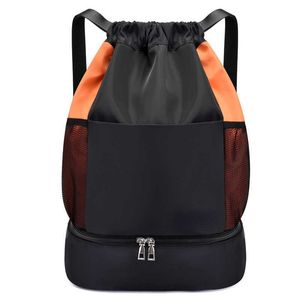 Torby na zewnątrz eSportes dos homens sznurka mochila feminina leve ginsio estilo de fitness Praia Grande Treinamento Sapato Basquete Sacos Viagem Prova J230424