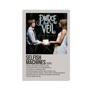 Panel Hanging Posters Vertical Selfish Machines 2010 von Pierce- The Veil Wall Art Canvas Doth Posters