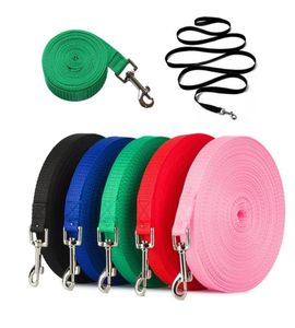 Pet Dog Leashes Naylon tasma 5 renk için 3m 45m 6m 10m Yürüyüş Eğitim Kediler Köpekler Kablo Demet Yaka Kurşun Kayışı Kemer8003427