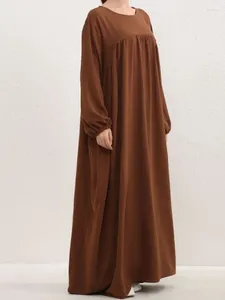 Etniska kläder grundläggande inre abaya för kvinnor crepe casual muslim lång hijab klänning kaftan mantel ramadan bön islamiska kläder dubai abayas