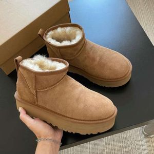 Женские зимние мини-загрузки Tazz, дизайнерские угги, австралийские ботинки на платформе для мужчин, теплые ботинки на меху до щиколотки из натуральной кожи, роскошная обувь Tingry