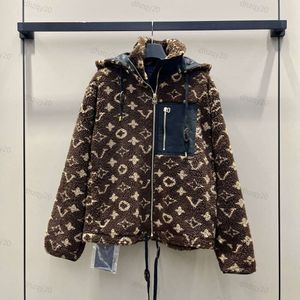 Zimowa wełniana kurtka designerka puffer kurtka damska odzież 1 V Jacquard baseballowa koszula męska męska sporta z kapturem z kapturem na zamek błyskawiczny MAILLARD PARTA PLAT