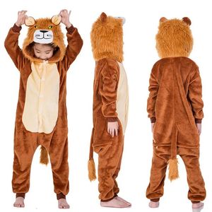 Pyjamas Jungen Löwe Kigurumi Pyjamas Kinder Kigurumis Kostüm Kleidung Mädchen Einhorn Pijamas Unicornio Pyjamas für Mädchen Kinder Onesie 231124