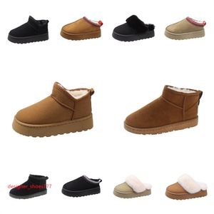 Winter Boots Martens Snow Boots 발목 부츠 신발 짧은 디자이너 병 밤나무 상자 트리플 겨울 San Mustardd 씨앗 따뜻한 양모 플랫폼 두꺼운 바닥 소녀 신발 부티