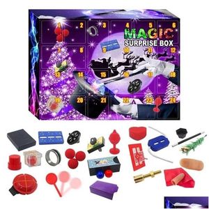 Christmas Decorations Advent Calendar 2022 Countdown Blind Box Of Tricks Toy Amazing Props Kids Magical Friends Gift 211105 Drop Del Dhws1