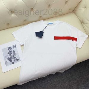 Men's T-Shirts Designer spaper printing series saddle pocket with silver hardware accessories customized Organza rib 01 transparent 4M4N