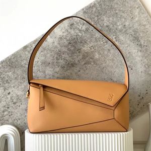 Luxurys Genuine Leather hobo puzzles bag Womens clutch crossbody baguette bags Designer handbag Shoulder tote underarm bag for Mens lady summer satchel speedy bag