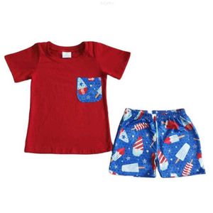 Set di abbigliamento per bambini Summer Cream di ghiaccio t-shirt set all'ingrosso RTS No MOQ BASSILE BAMBINI GIOCHI NABIE GIOCHI