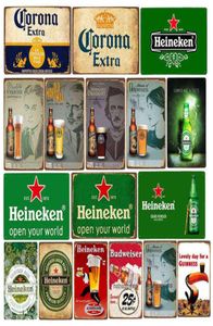 Znaki metalowe Tablice ścienne Dekor Vintage Beer Series Plakat Plakat Tin Znak Bar Pub Art Board Malowanie garażu Dekoracja płyty domowej H4699597