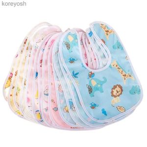 Bibs Burp Cloths 5pc Baby Cotton High Quality Babadores Burp Saliva Towel Cartoon Bibs Bandana Waterproof Boys Girls Accessories ClothingL231125