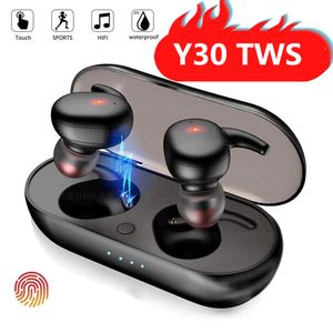 Y30 TWS True Wireless Stereo Gaming Earuds In-Ear Sport Oxhorn Tws4 Hi-Fi Music Headphones Bluetooth Earphone Headset för mobiltelefonörlurar