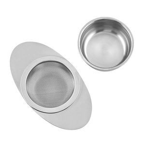 Limpers de chá de malha de aço inoxidável Infusor de copo de metal filtro de folhas soltas com alça de ferramenta de cozinha bule lx5243 entrega de queda dhlyp