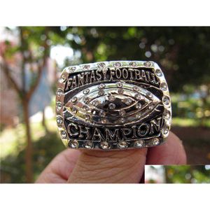 Cluster Ringe Fantasy American Football Championship Ring Männer Fan Souvenir Geschenk Großhandel Drop Drop Lieferung Schmuck Ring Dhtkq