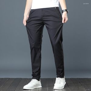 Men's Pants Spring And Summer 2023 Men's Straight Trousers Youth Versatile Loose Casual Elastic Waist Sports