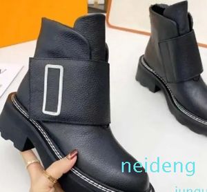 Designer uxury merk lederen enkellaarsjes vrouw korte BOOT sneakers