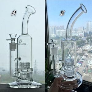 Neue Glas-Wasser-Bongs Wasserpfeifen Matrix Perc Pfeifen Bubbler berauschende Glas-Tupfer-Rigs Mobius einzigartige Bong