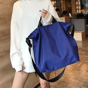 Evening Bag Nylon Shoulder Large Capacity Waterproof Cloth Handbag Tote Solid Crossbody s Big Travel Purse For Ladies 230424