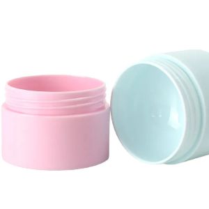 Classic Frost Plastic PP Skincare Cream Jars Refillable Bottle White Pink Blue Black Empty Cosmetic Packaging Round Eye Cream Pots Container 5g 15g 20G 30G 50G