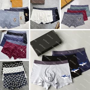 Mens Designer Underpants Luxury Brand Logo Printed Boxers New Men Modal Sexy Breathable Sports Underwear 3pce/Set