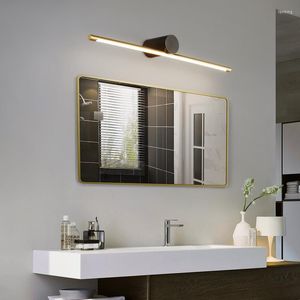 Wall Lamp All Copper LED Mirror Front Makeup Bathroom Cabinet Nordic Creative Dresser