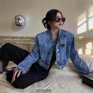 Dżinsowe kurtki designerskie damskie litery guziki wiosenny styl jesienny szczupły dla lady strój kobiet dżinsy kurtki OutSize Classcia Windbreaker Coats S- J5OP