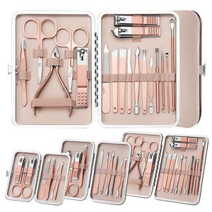 Набор маникюра ногтей 710121819PCSSET Manicure Set Pedicure Nail Tools Комплект комплект ногтевых ножных ножных ножниц.