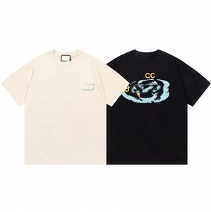 2023男性デザイナーティーTシャツメンズイエローレターユニバーサルプリントTシャツファッションコットンTシャツ女性TシャツストリートカジュアルTシャツ