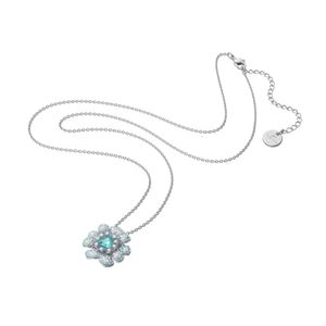 Van-Clef & Arpes Necklace Designer Women Original Quality Pair Of Heart-shaped Lotus Flower Necklace Female Element Crystal Lotus Clavicle Chain Female