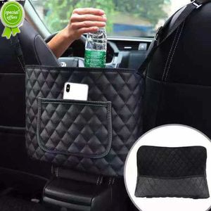 Pu Leather Car Handbag Holder Interior Auto Seat Middle Box Seat Hanger Storage Bag Hanging Pocket Handbag for Men Women Girls