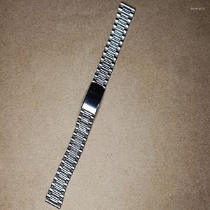Watch Bands 1PCS 16mm Stainless Steel Strap Band Silvery Color With Remove Tools Two Spring Bar